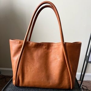 Milano Leather Handbag, Camel